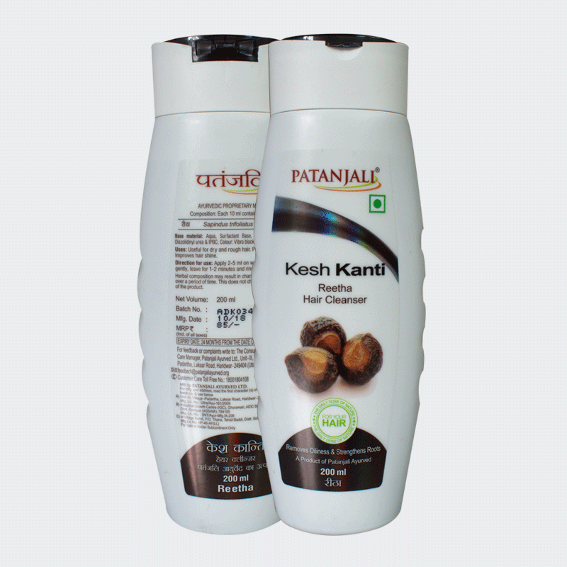 Patanjali Kesh Kanti – Reetha-Hair Cleanser – 200ml - Indian Big Bazar